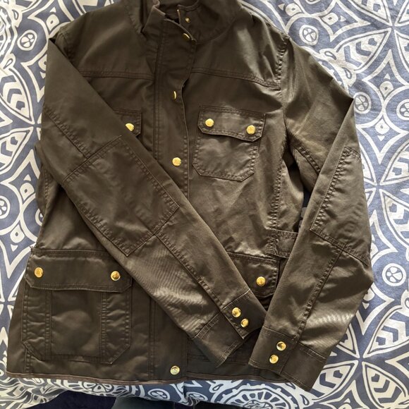 JCrew Wax Coated Jacked in Utility Green - Picture 2 of 6